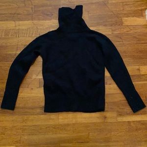 Roots Black Small Merino Wool Turtleneck